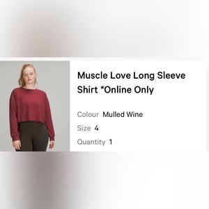 Lulu lemon cropped shirt